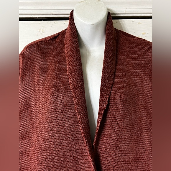 NWT Free People Chamomile Oversized Boho Sweater Cardigan Washed Acorn Large - Picture 7 of 14